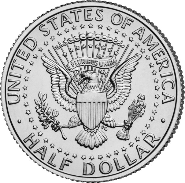 kennedy half dollar reverse